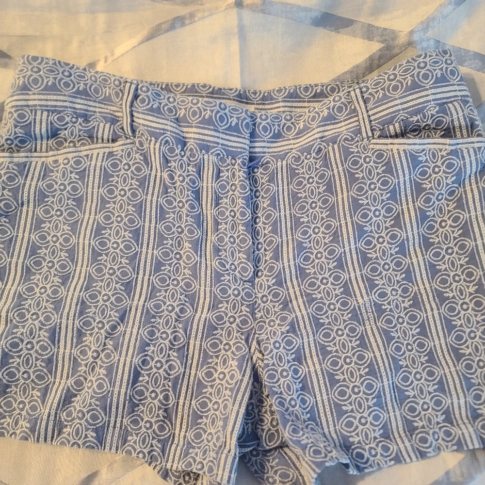 Loft, blue and gray shorts 2 pairs size 10